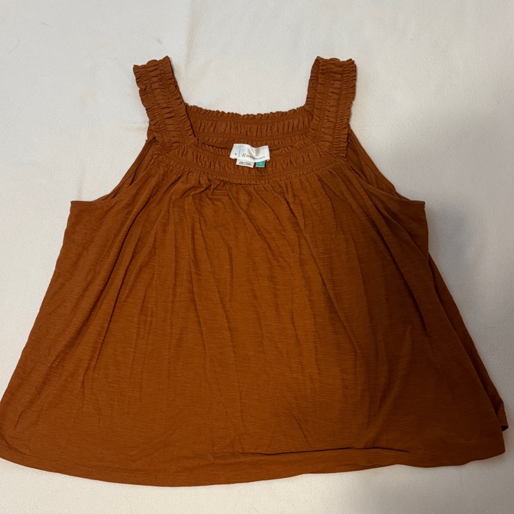 Women's Brown Sleeveless Top